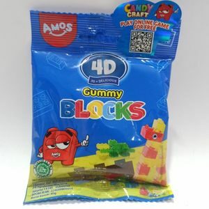 Cek Bpom Permen Lunak Bentuk Balok (Gummy Blocks) Amos 4D