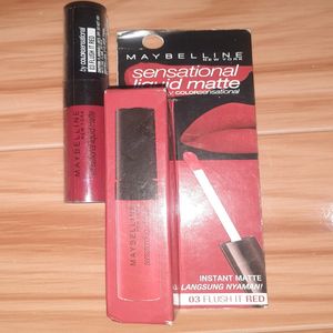 Cek Bpom Sensational Liquid Matte By Colorsensational 03 Flush It Red Maybelline