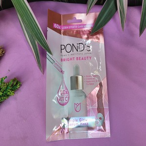 Cek Bpom Bright Beauty Triple Glow Serum Sheet Mask Pond`s