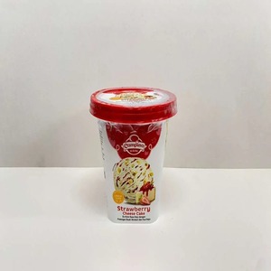 Cek Bpom Es Krim Rasa Keju dengan Potongan Buah Stroberi dan Kue Keju (Strawberry Cheese Cake) Campina