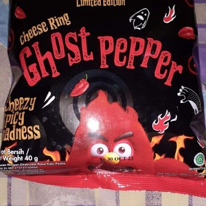 Cek Bpom Makanan Ringan Ekstrudat Rasa Keju Pedas (Cheese Ring Ghost Pepper) Smax Ring X Daebak