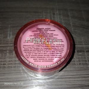 Cek Bpom Lasting Matte Loose Powder Pf-f06 222 Pinkflash