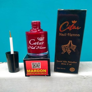 Cek Bpom Nail Henna Kutek Maroon Cetar