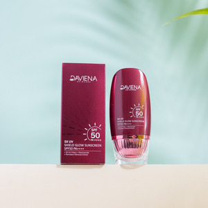 Cek Bpom 5X UV Shield Glow Sunscreen SPF50 PA++++ Daviena Skincare