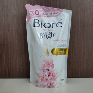 Cek Bpom Body Foam Bright Lovely Sakura Scent Biore